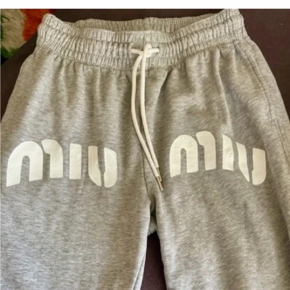 Gray Joggers with Logo - Picture 1 of 7